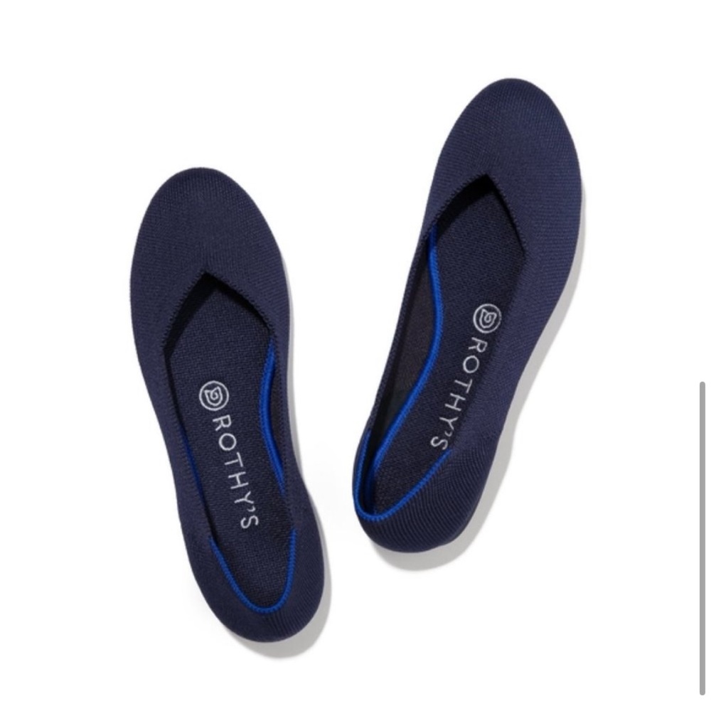 Clearance: ROTHYS Maritime Navy Round Toe Size 8